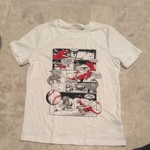 Cat & Jack White Tee with Red Graphic